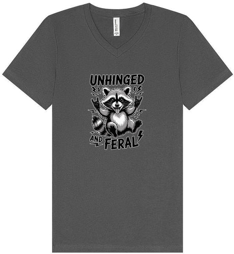 Unhinged and Feral Unisex V-Neck Shirt