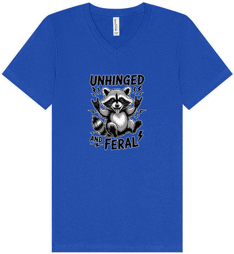 Unhinged and Feral Unisex V-Neck Shirt