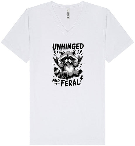 Unhinged and Feral Unisex V-Neck Shirt