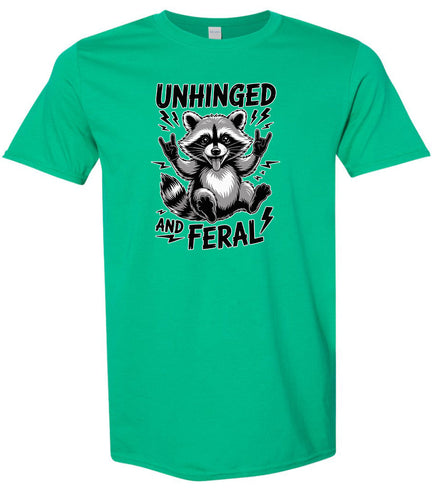 Unhinged and Feral Adult Gildan Soft Shirt