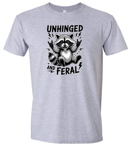 Unhinged and Feral Adult Gildan Soft Shirt