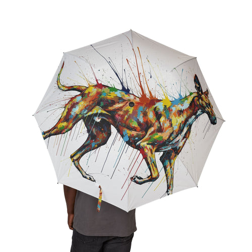 48 Semi-Automatic Umbrella – Windproof Large Travel Rain Umbrella