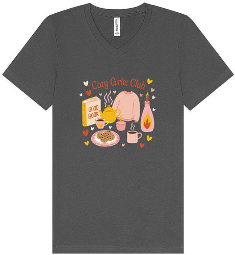 Cozy Girlie Club Unisex V-Neck Shirt