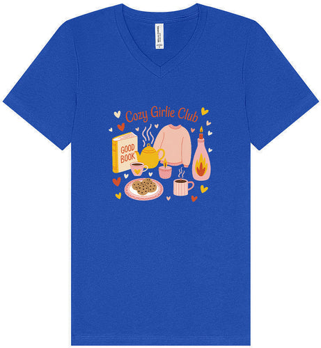 Cozy Girlie Club Unisex V-Neck Shirt
