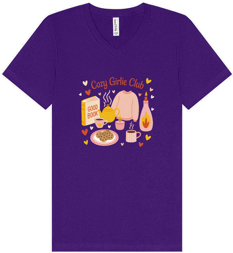 Cozy Girlie Club Unisex V-Neck Shirt
