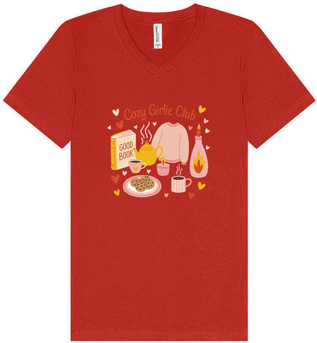 Cozy Girlie Club Unisex V-Neck Shirt