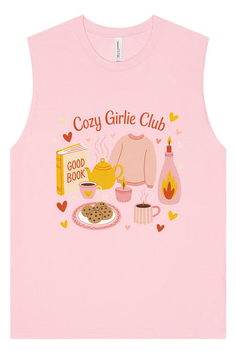 Cozy Girlie Club Muscle Tank