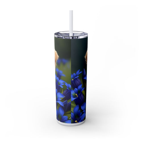 Skinny Tumbler with Straw – 20 oz Stainless Steel Cup