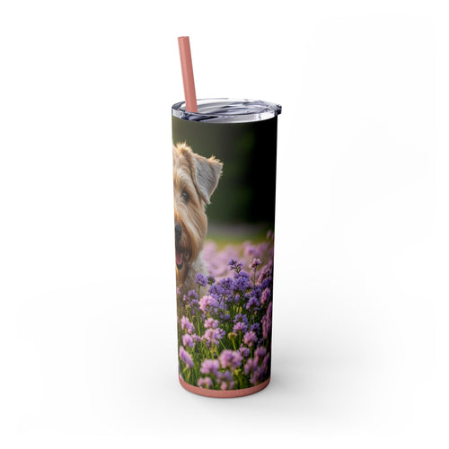 Skinny Tumbler with Straw – 20 oz Stainless Steel Cup