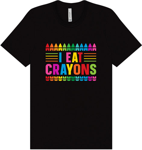 I Eat Crayons Adult Bella Canvas Shirt
