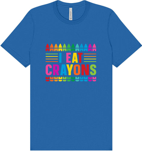 I Eat Crayons Adult Bella Canvas Shirt