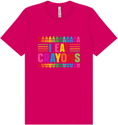 I Eat Crayons Adult Bella Canvas Shirt