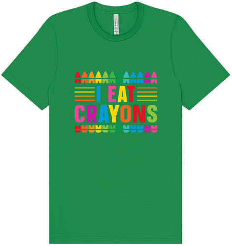 I Eat Crayons Adult Bella Canvas Shirt