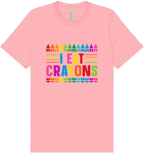 I Eat Crayons Adult Bella Canvas Shirt