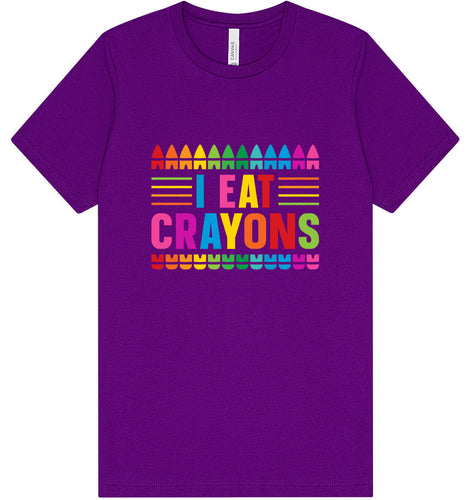 I Eat Crayons Adult Bella Canvas Shirt