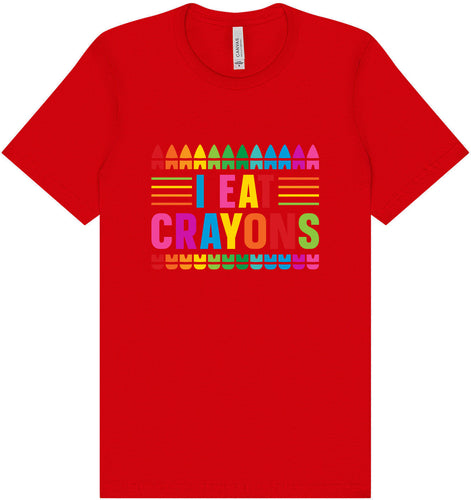 I Eat Crayons Adult Bella Canvas Shirt