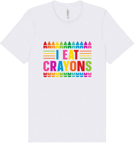 I Eat Crayons Adult Bella Canvas Shirt