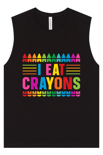 I Eat Crayons Muscle Tank