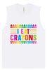 I Eat Crayons Muscle Tank