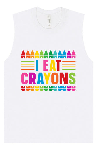 I Eat Crayons Muscle Tank