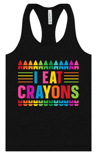 I Eat Crayons Women's Racerback Tank