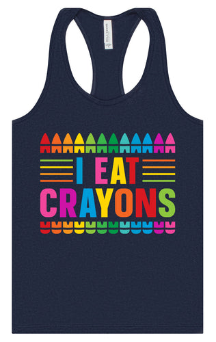 I Eat Crayons Women's Racerback Tank