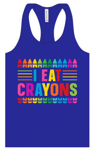 I Eat Crayons Women's Racerback Tank