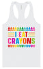 I Eat Crayons Women's Racerback Tank