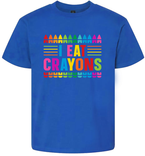 I Eat Crayons Children's Gildan Soft Shirt