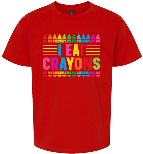 I Eat Crayons Children's Gildan Soft Shirt