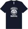 An Old Man with a Bowling Ball Adult Bella Canvas Shirt