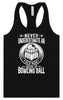 An Old Man with a Bowling Ball Women's Racerback Tank