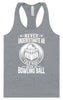 An Old Man with a Bowling Ball Women's Racerback Tank