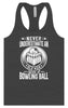 An Old Man with a Bowling Ball Women's Racerback Tank