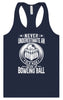 An Old Man with a Bowling Ball Women's Racerback Tank