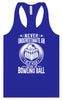 An Old Man with a Bowling Ball Women's Racerback Tank