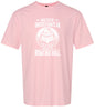 An Old Man with a Bowling Ball Adult Gildan Soft Shirt