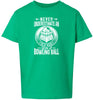 An Old Man with a Bowling Ball Children's Gildan Soft Shirt