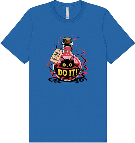 Black Cat Says Do It Adult Bella Canvas Shirt