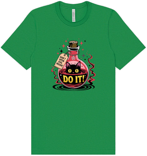 Black Cat Says Do It Adult Bella Canvas Shirt