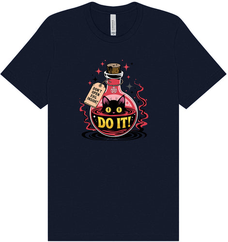 Black Cat Says Do It Adult Bella Canvas Shirt