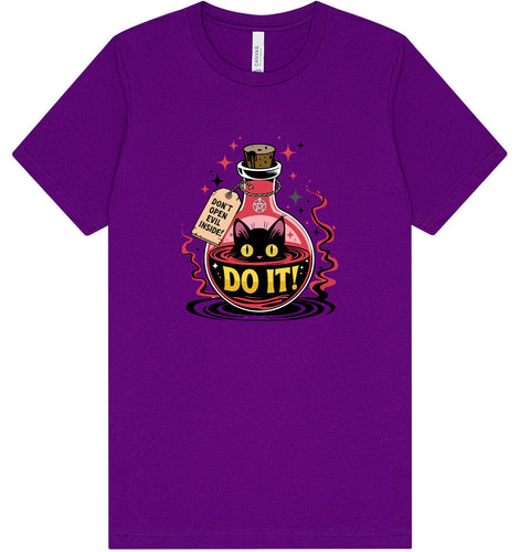 Black Cat Says Do It Adult Bella Canvas Shirt