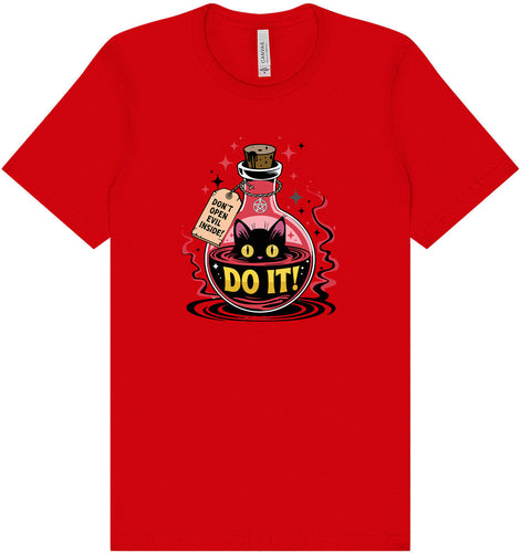 Black Cat Says Do It Adult Bella Canvas Shirt