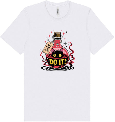Black Cat Says Do It Adult Bella Canvas Shirt