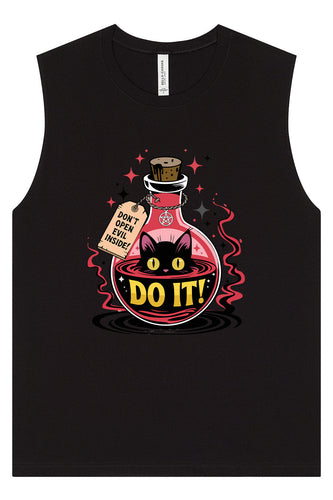 Black Cat Says Do It Muscle Tank