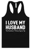 Love My Husband But Wanna Square Up Women's Racerback Tank