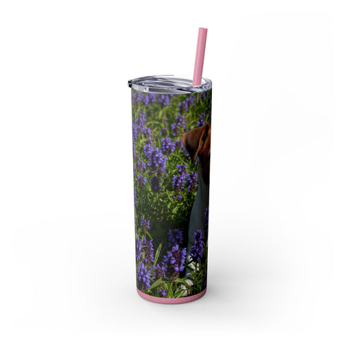 Skinny Tumbler with Straw – 20 oz Stainless Steel Cup
