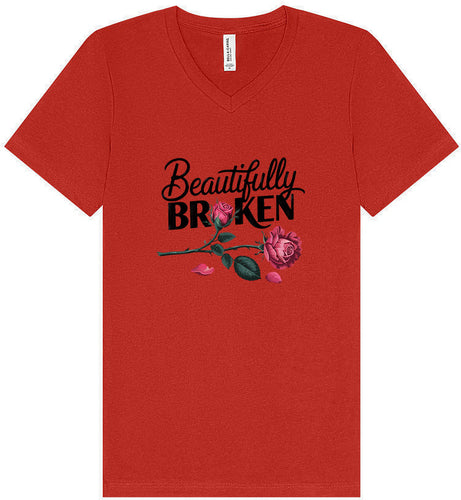 Beautifully Broken Unisex V-Neck Shirt