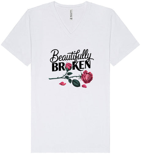 Beautifully Broken Unisex V-Neck Shirt
