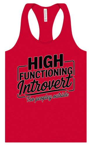 High Functioning Introvert Women's Racerback Tank